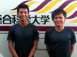 長崎県代表に選出された田中佑昌選手(右)と小橋川政一郎選手