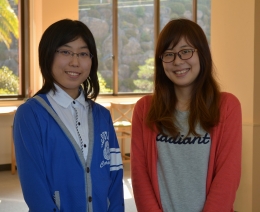 今回の制作の中心メンバーである右から中島響子さんと志岐美咲さん
